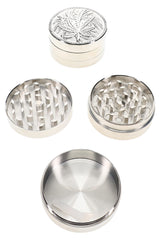 2" 3 Part Leaf Design Metal Grinder - G0528