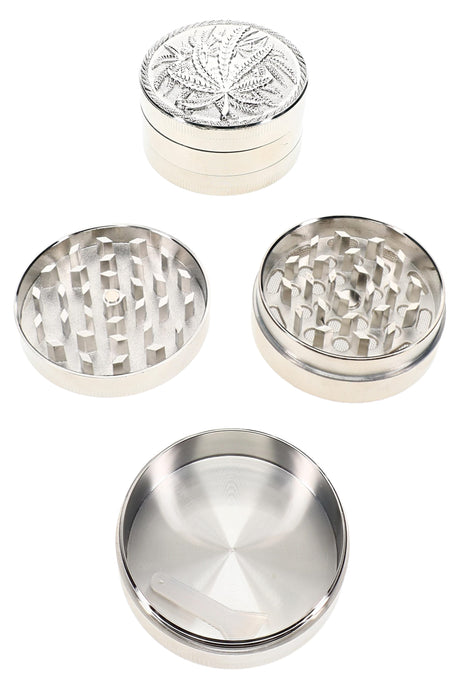 2" 3 Part Leaf Design Metal Grinder - G0528