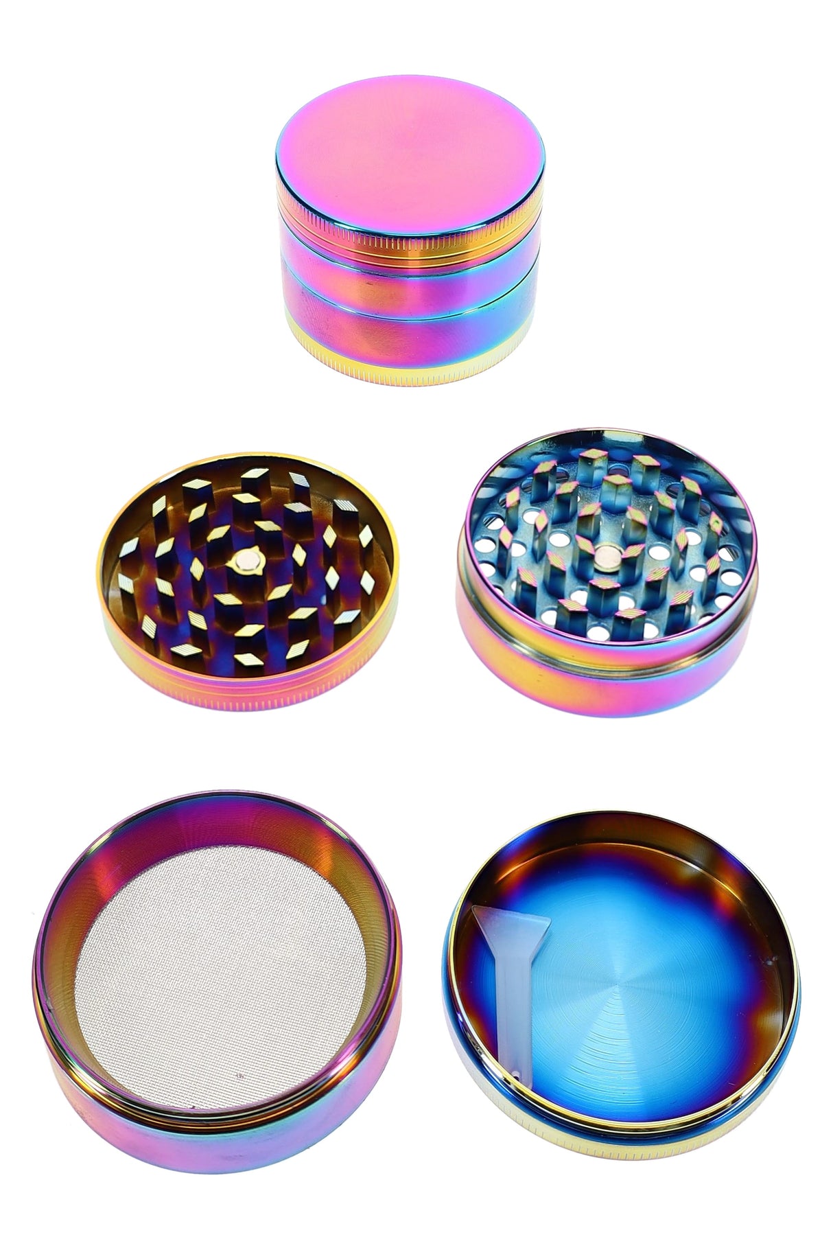 2" 4 Part Rainbow Zinc Alloy Grinder - G0530