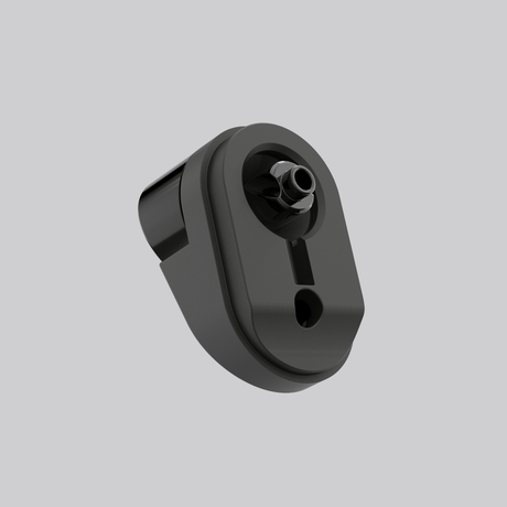 Underside of Dr. Dabber Ghost² top assembly in black, shown as replacement part for the vaporizer