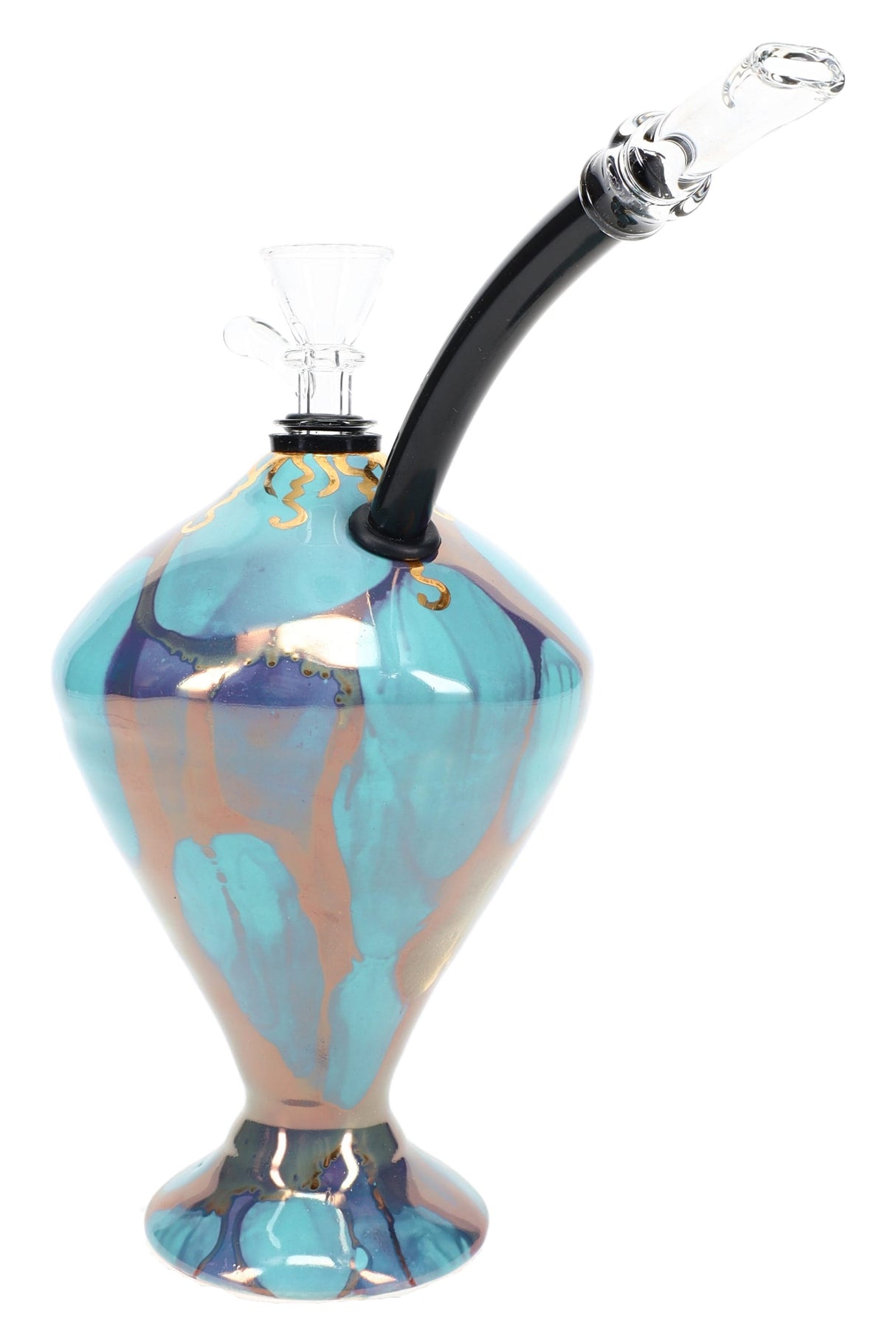 Ancient Creations 6″ Gold-Vein Ceramic Hookette