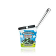 HEMPER ice cream pint glass hand pipe with clear mouthpiece and Chunky Skunky front label