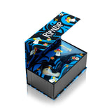Open RIPNDIP x HEMPER box with fitted insert holding Enlightened Nermal glass hand pipe
