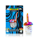 RIPNDIP x HEMPER sherlock hand pipe beside blue-and-black retail box with Nermal artwork