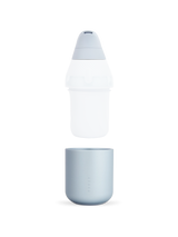 Haze Puffco Proxy Core components separated to show light blue cup and white mouthpiece cap