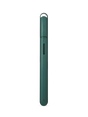Pine Puffco Hot Knife heated loading tool with cap on, slim green body, button, and lanyard loop