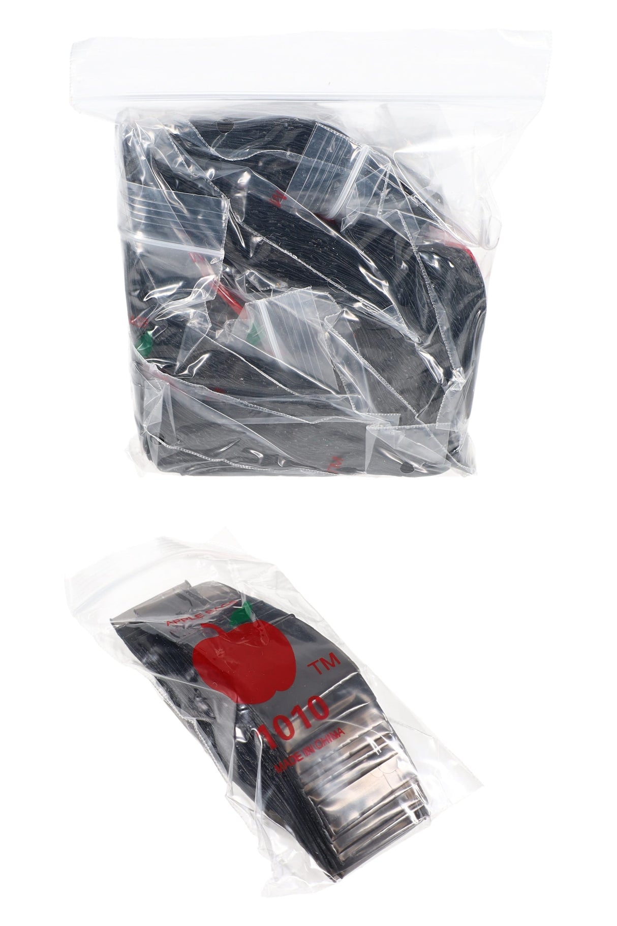 Apple Bags Mini Zip Baggies – 1″ × 1″ – 1000 Pack