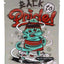 3.5 g mylar bag with “Back to Pride” teal zombie character and red script on gray, ⅛ oz storage pouch for small items.