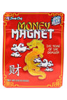 Money Magnet 3.5 g mylar bag in bright red with gold dragon and cloud art, Year of the Dragon theme; single-design 50-pack.