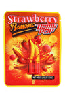 3.5 g mylar bag with strawberry-banana popsicle explosion graphic on orange-red field; pick this design 50-pack.