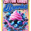 3.5 g mylar bag featuring cotton candy swirl with blueberries and blackberries on pastel backdrop; one-design 50-pack.