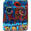 Holographic mylar bag “GELATO” dripping face art with sprinkles, 3.5 g (⅛ oz) front view