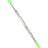 Telescopic tool with green ends on a white background