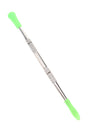 Telescopic tool with green ends on a white background