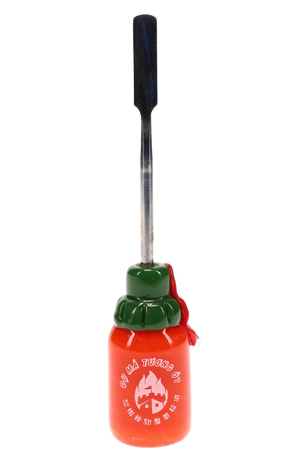 US-Made Sriracha Glass Dabber – 5″