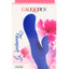Blue Thumper G silicone rabbit vibrator in packaging; waterproof, 3 speeds, bulbed G-spot curve and external teaser arm.