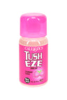 Tush Eze strawberry-scented water-based personal lubricant, 6-oz bottle with pink cap and label, clear formula product photo.