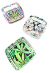 3.5″ Square Glass Ashtray – Pop Designs
