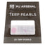 MJ Arsenal pink 2 mm terp pearls in black retail pouch, shown in front packaging view
