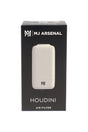MJ Arsenal Houdini smoke filter in retail box with white speckled body shown in front product view