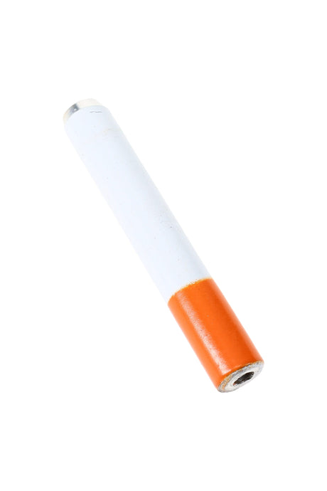 Angled close-up of bowl end on small metal bat chillum showing packing chamber and sturdy aluminum construction