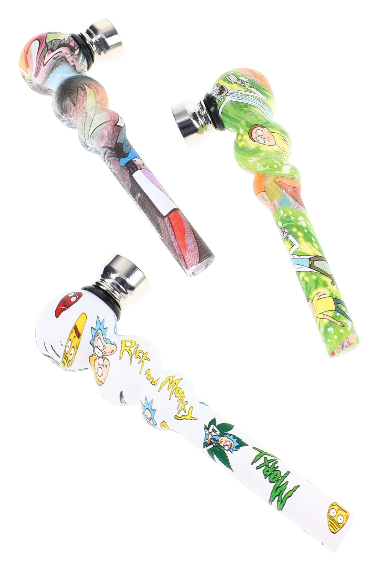 Ceramic Hand Pipe with Metal Bowl “Kiln Classic” – Assorted Colors