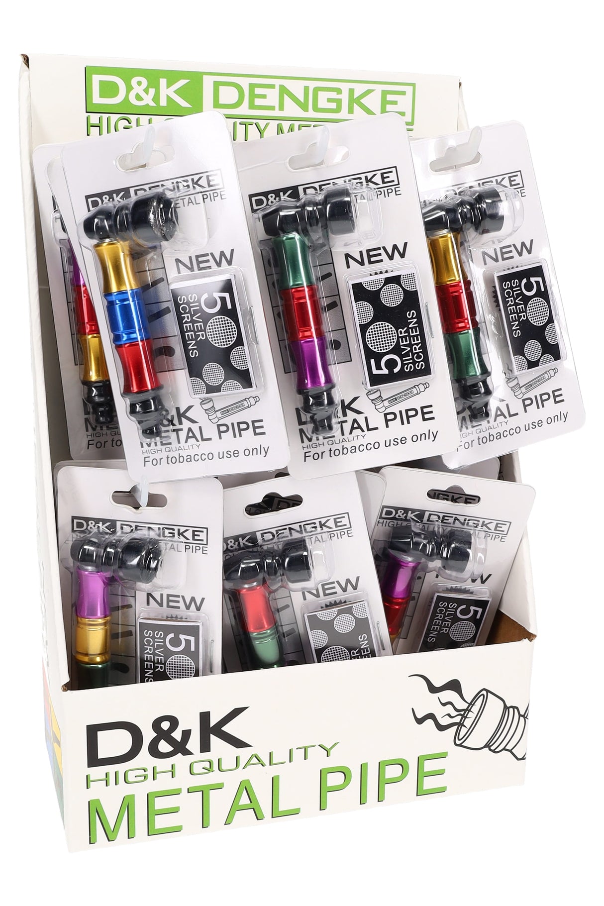Multicolor Metal Pipe Gift Set with Screens - MP265