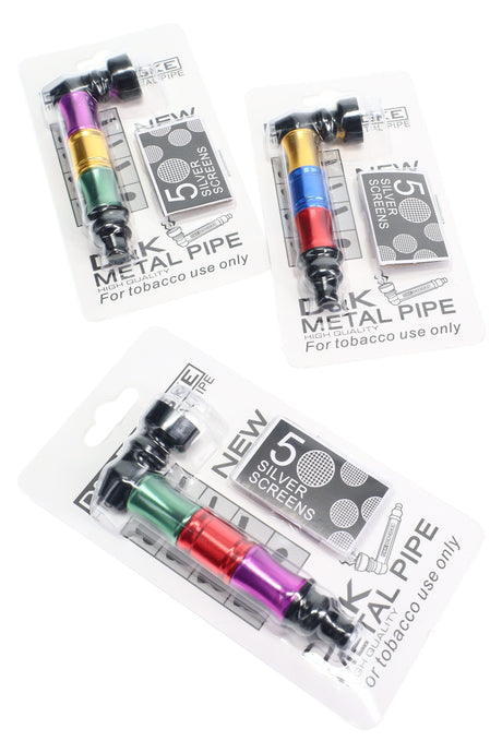 Multicolor Metal Pipe Gift Set with Screens - MP265