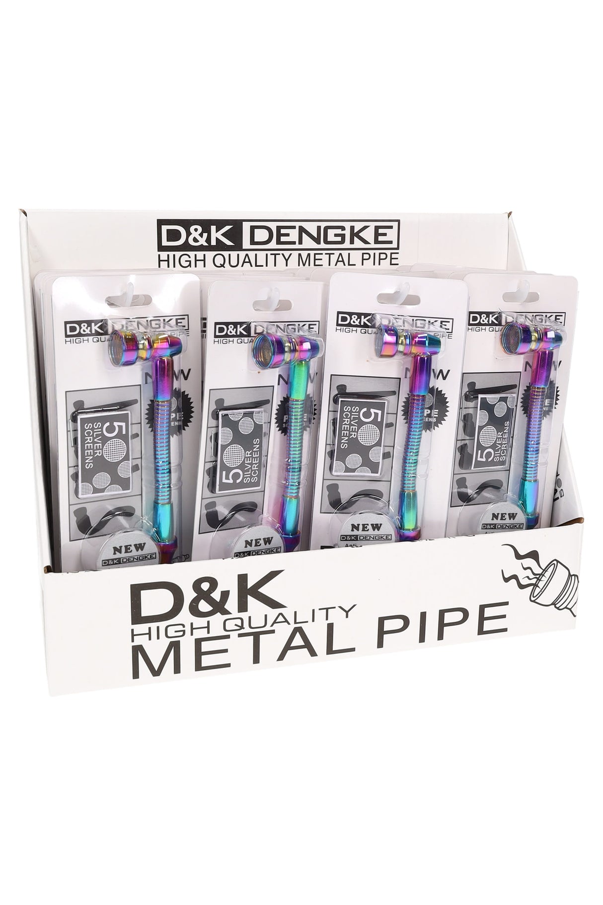 Rainbow Metallic Bendy Metal Pipe Gift Set with Screens - MP269