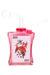 Colored Glass Poker Card Oil Burner Rig “High Roller” – Assorted Colors – US-Made