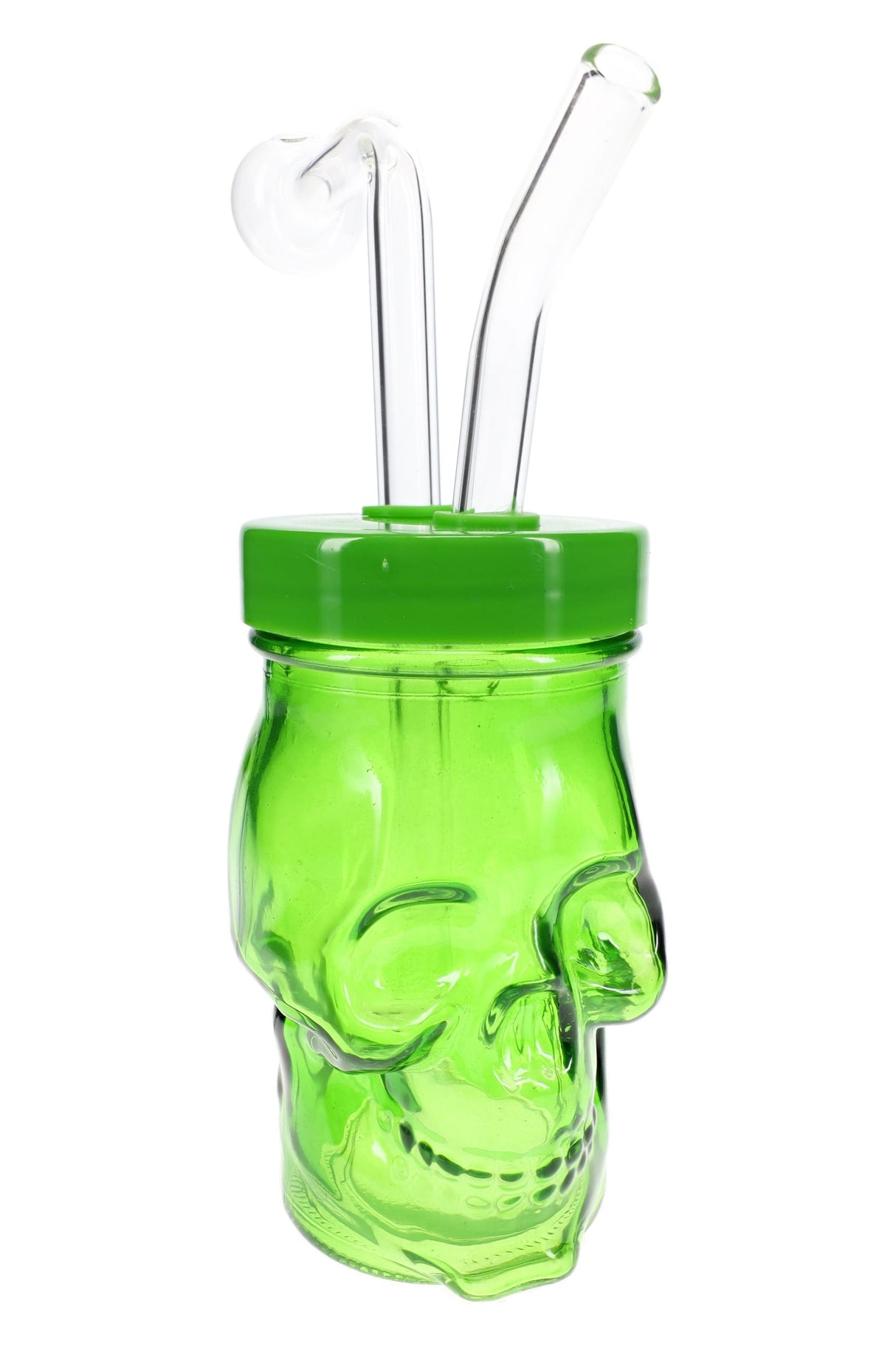 (US Made) 5" Colored Glass Skull Oil Burner Rig – OIL127