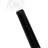 4″ black-stem painted glass oil burner pipe with clear globe bowl showing side hole and straight stem; compact US-made design.