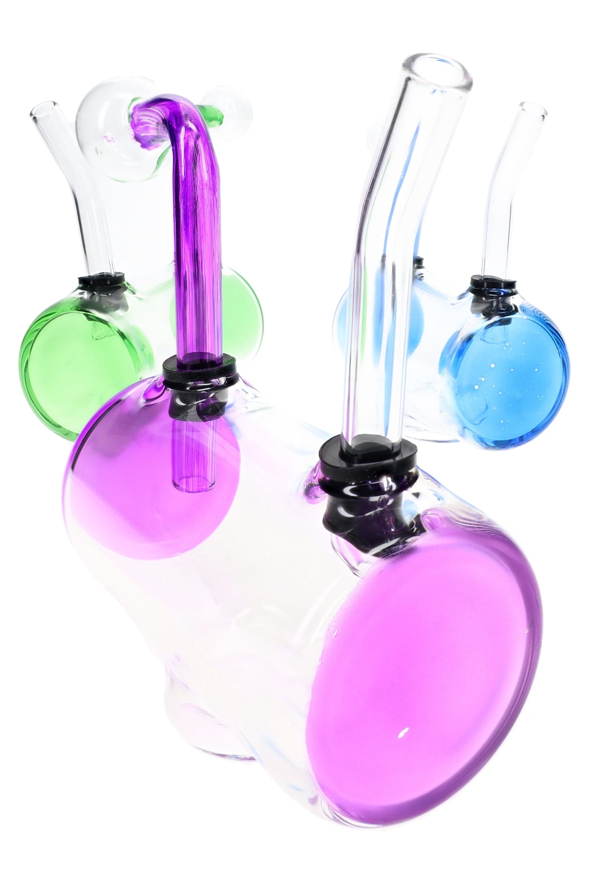 (US Made) 4.5" Colorful Barrel Glass Oil Burner Rig – OIL186