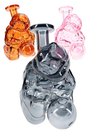 4½″ colored glass turtle oil burner rig with bubble burner and straight straw mouthpiece; assorted colors, character design, sold individually.