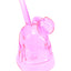 Pink 3″ glass trooper oil burner rig highlighting compact helmet shape, side globe burner, and short angled tube.