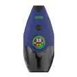 Blue Ooze Hover concentrate vaporizer with textured body, digital screen, and protective lower cover
