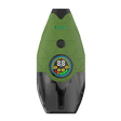 Ooze Hover concentrate vaporizer used beside a concentrate jar with digital display visible