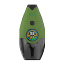 Ooze Hover concentrate vaporizer used beside a concentrate jar with digital display visible