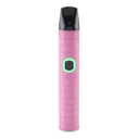 Pink Ooze Pinch dry herb vaporizer with compact textured shell, black mouthpiece, and LED button