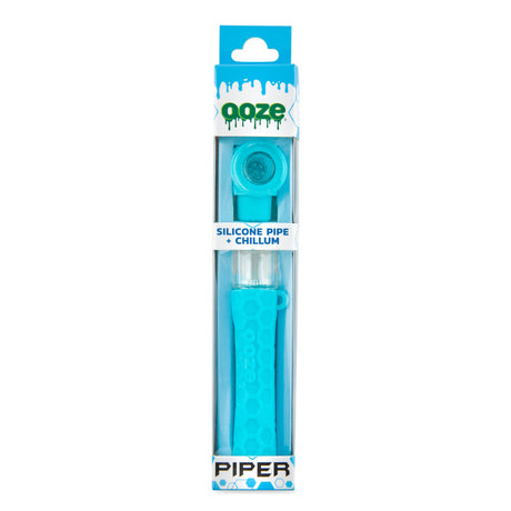 Ooze Piper 2-in-1 silicone and glass hand pipe with compact body and removable bowl insert