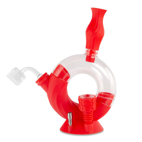 Ooze Ozone Silicone / Glass 4-in-1 Hybrid Water Pipe - WP3542