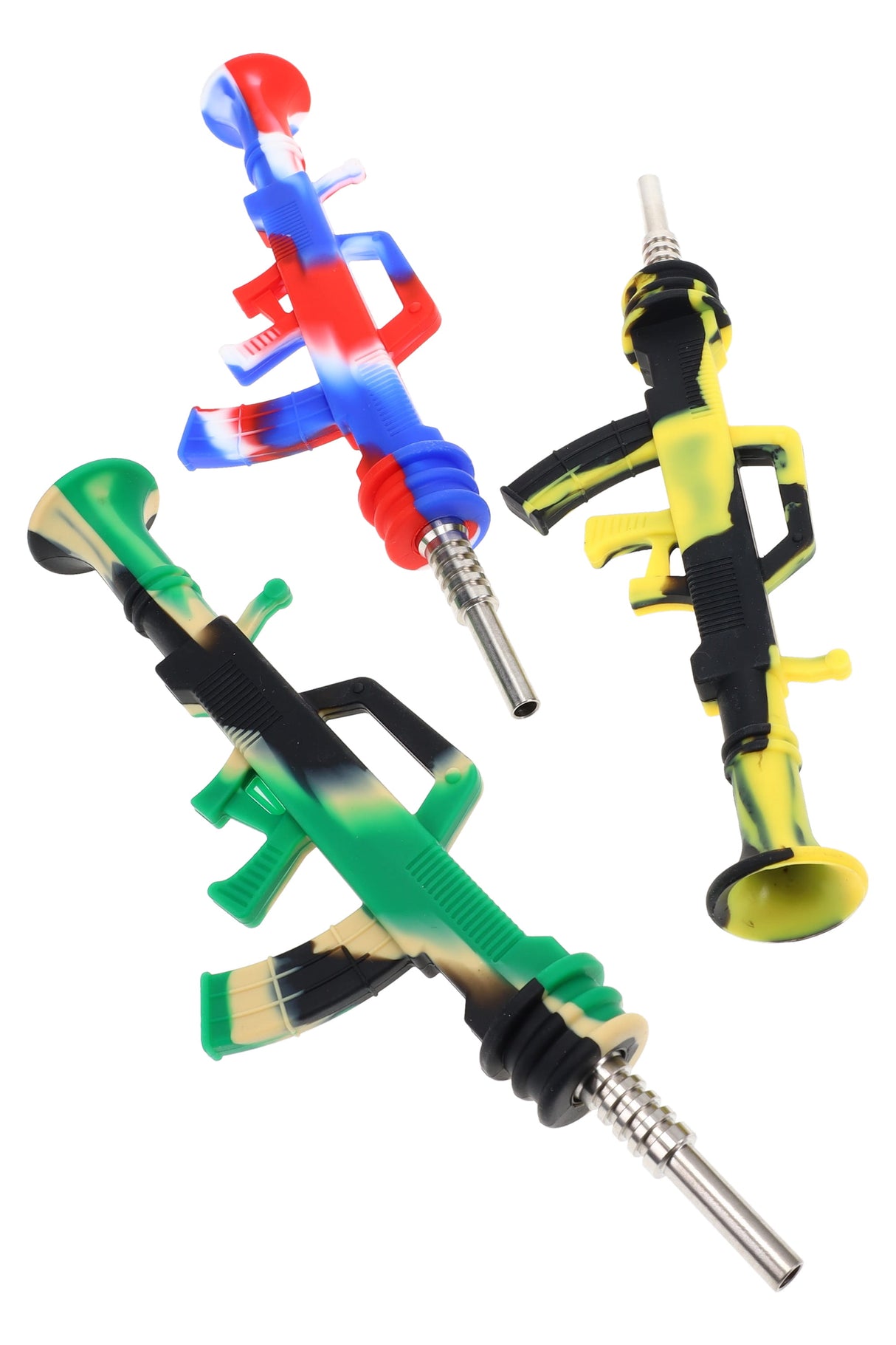 Colorful Rifle Silicone Dab Straw - P1867