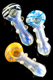 Small Color Changing Striped Glass Pipe - P1898
