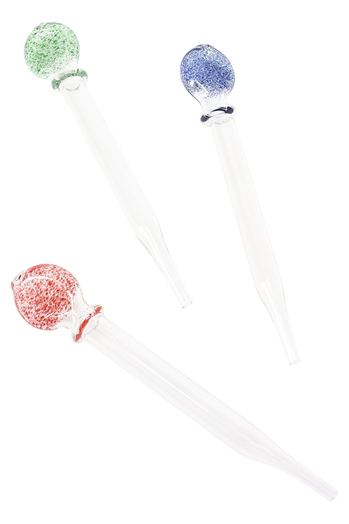 (US Made) 6" Colorful Frit Glass Dab Straw - P2107