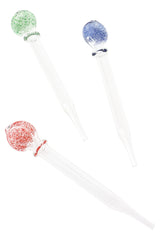 (US Made) 6" Colorful Frit Glass Dab Straw - P2107