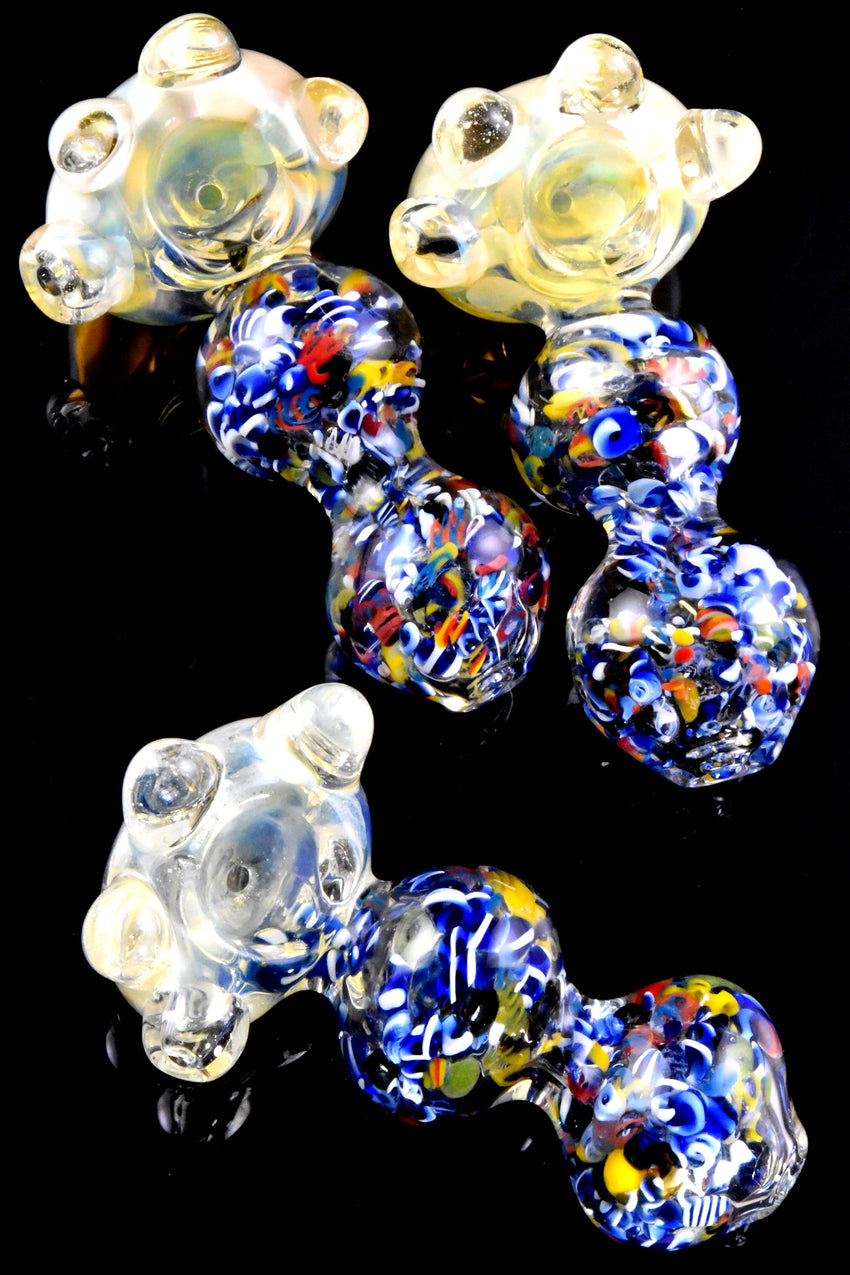 Thick Fumed Confetti Glass Pipe - P2833