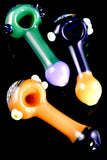 Multicolor Glass Fumed Floral Glass Pipe - P2847