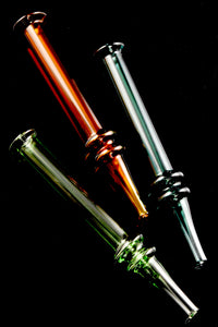 Colored Glass Dab Straw - P2852