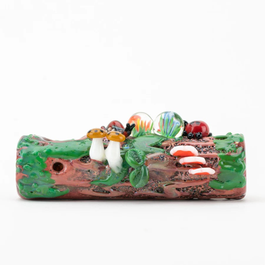 (US Made) Mossy Log Dry Pipe - P2890