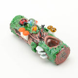 (US Made) Mossy Log Dry Pipe - P2890